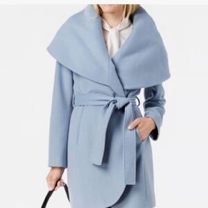 Tahari Mist Wrap Coat Sz S
